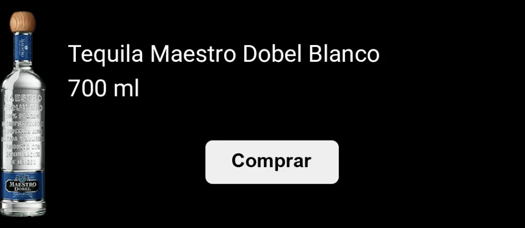 Banner tequila Maestro Dobel Blanco.