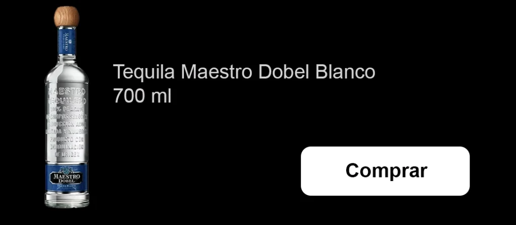 Banner tequila Maestro Dobel Blanco.