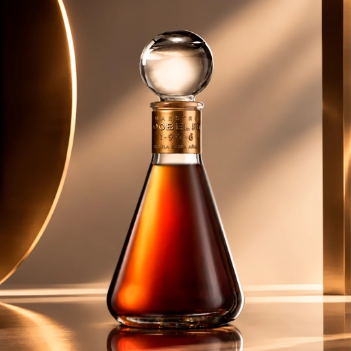 Botella de Dobel 50 Extra Añejo 1976 - Botella de Maestro Dobel 50 Extra Añejo Edición 1976, tequila extra añejo de lujo madurado en roble japonés Mizunara